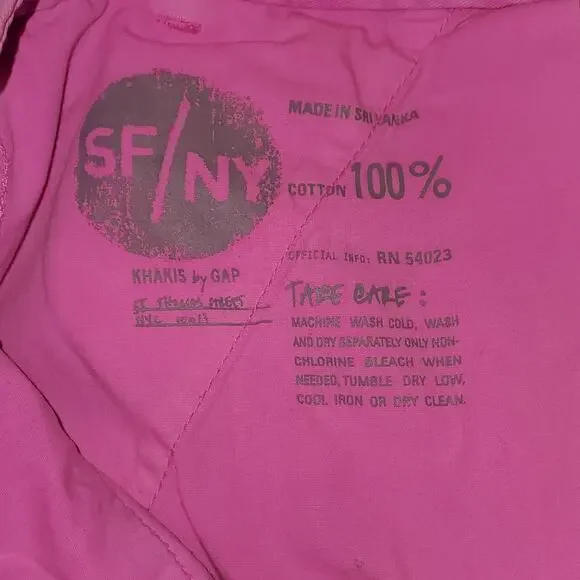 Khakis by GAP Barbie Core Washed Pink Sunkissed Shorts Size 10 - Picture 8 of 8